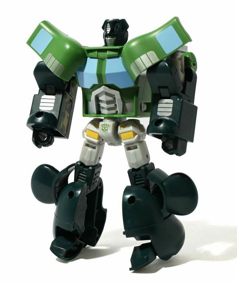 BE@RBRICK x Transformers Optimus Prime Bape Green Exclusive In-Hand Images